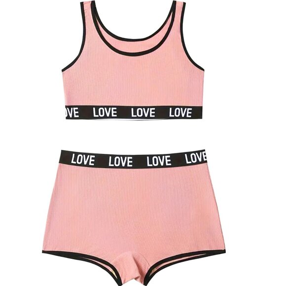 Callie Lives Sweet Love: Athleisure Loungewear High-Waist BoyShort Sets S M L XL - Picture 8 of 16